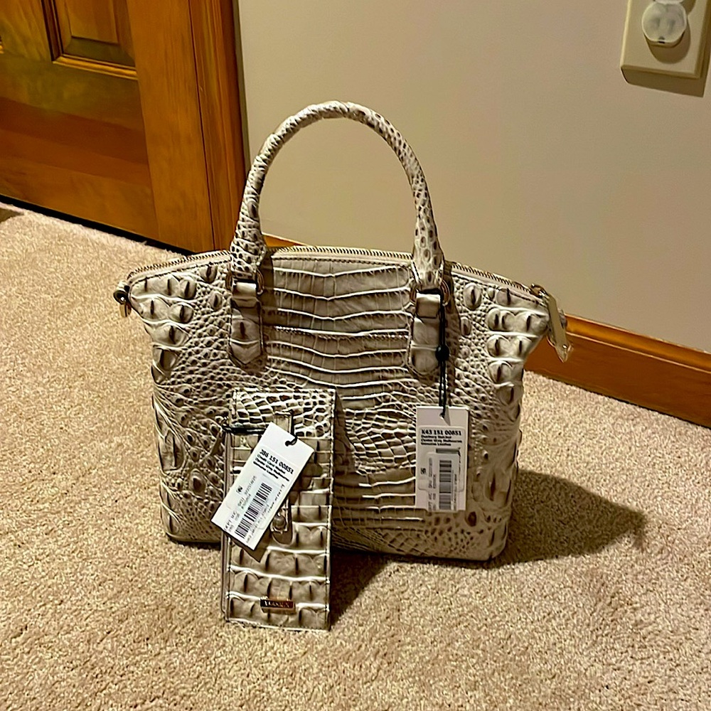 NWT Brahmin Duxbury Satchel&wallet